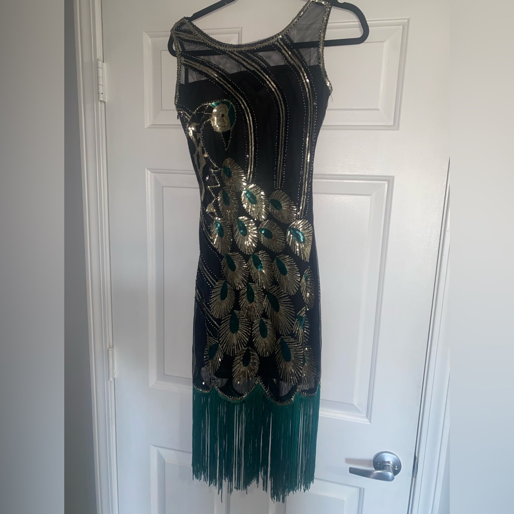 Babeyond Peacock Flapper Dress